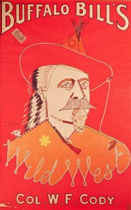 Poster advertising Buffalo Bill